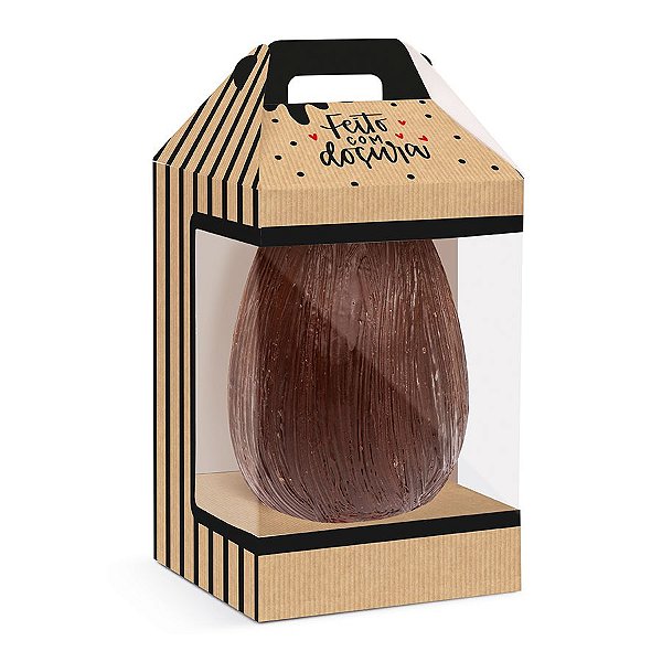 Caixa New Maleta para Ovo com Visor Kraft Doçura - 06 Unidades - Cromus - Rizzo