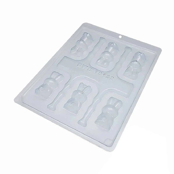 Forma Especial - Coelho Sentado Mini Ref 10132 - 01 Unidade - BWB