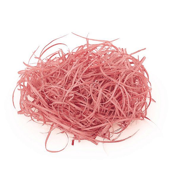 Palha Fina de Madeira Rosa - 01 pacote 50g - Cromus Páscoa -