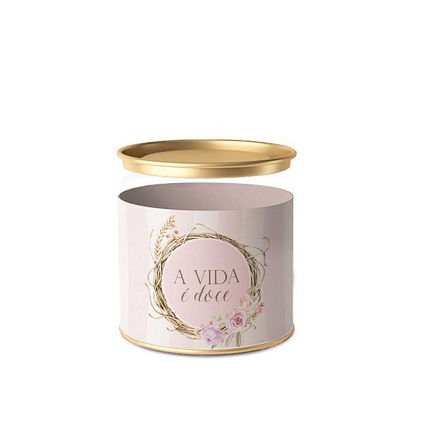 Lata para Bombons 7x10cm - Coelha Serena - 01 Unidade - Cromus Páscoa -