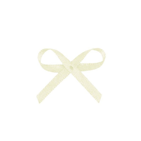 Lacinho Creme "Off-white" Tipo Mosquitinho - Pct c/ 100 peças - Laços Marcela - Rizzo