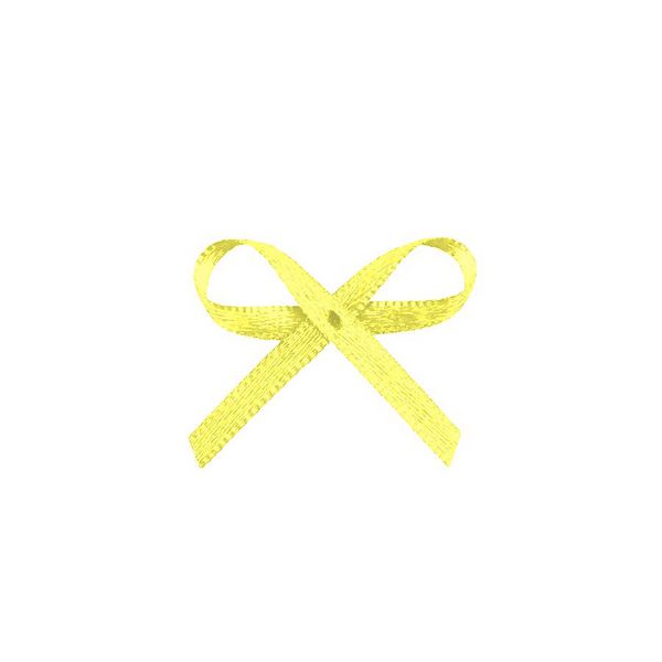 Lacinho Amarelo Tipo Mosquitinho - Pct c/ 100 peças - Laços Marcela - Rizzo