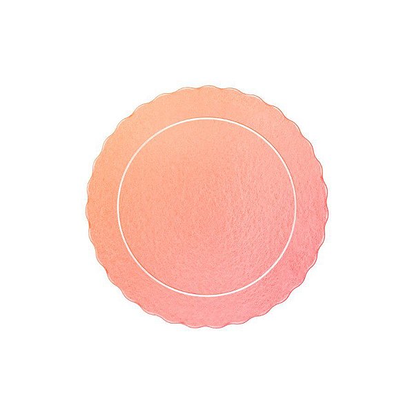 Cakeboard para Bolo Vulcão Rose Gold - 01 unidade - Ultrafest - Rizzo