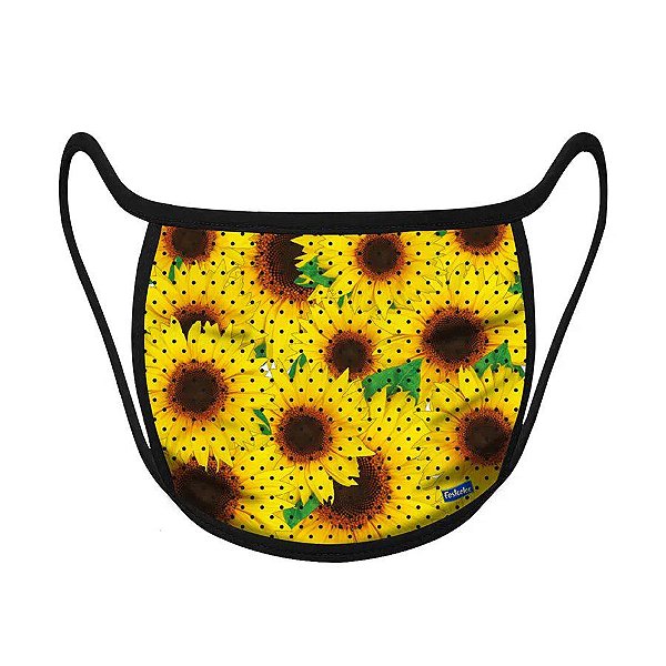 Máscara de Proteção  Girassol - 1 unidade - Festcolor - Rizzo
