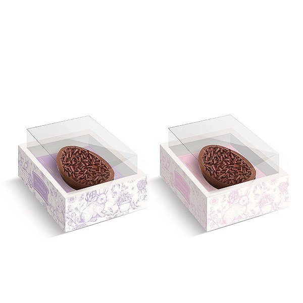 Caixa New Moldura Para Meio Ovo 250 g Clássico Francês - 6 unidades - Cromus - Rizzo