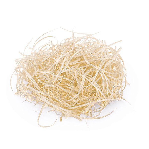 Palha Fina de Madeira Natural 50 g - 1 unidade - Cromus -