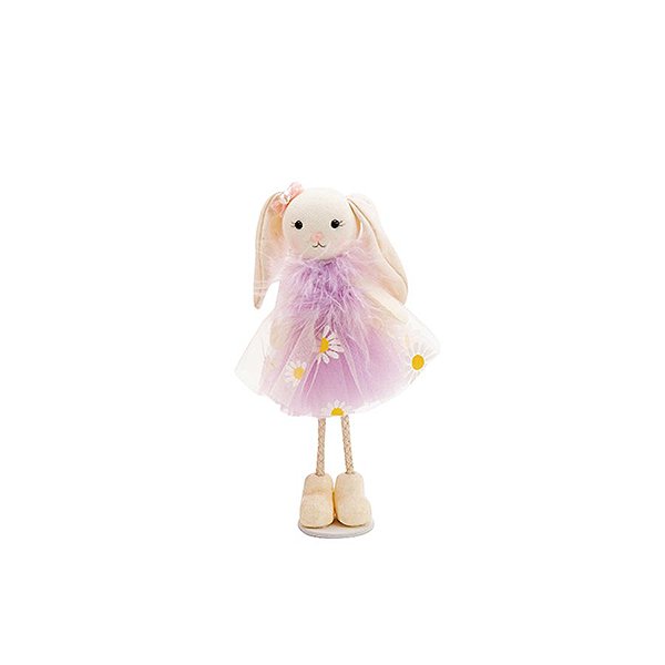 Coelho em Pé com Vestido Lilás - 01 Unidade - Cromus -