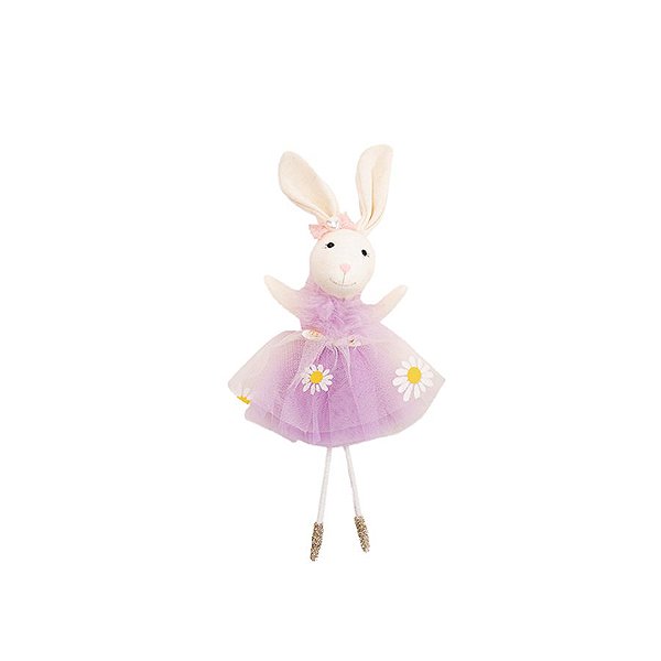 Enfeite para Pendurar Coelho Lilás - 01 Unidade - Cromus -