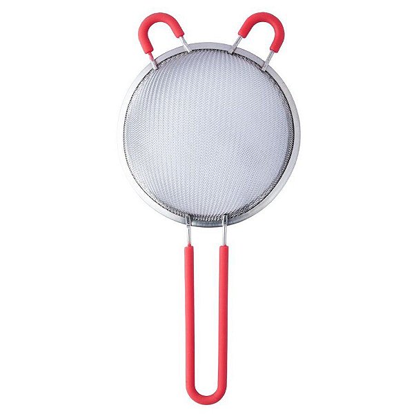 Peneira de Aço Inóx e Silicone Média - 1 unidade - Clink - Rizzo