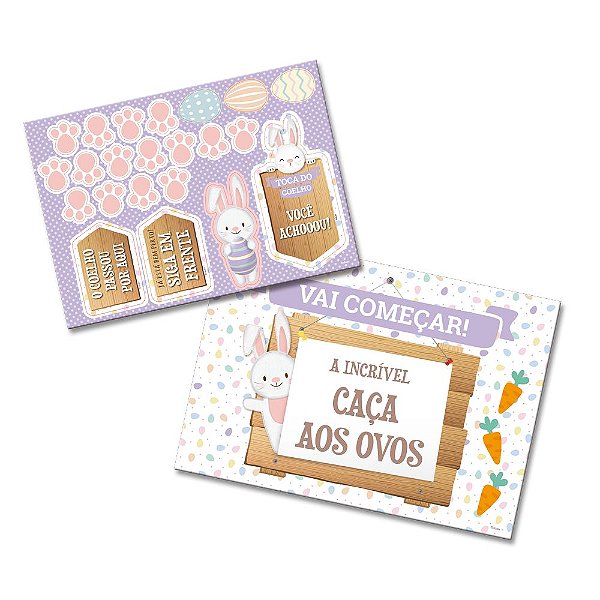 Kit Decorativo Caça aos Ovos - 1 Unidade - Festcolor - Rizzo