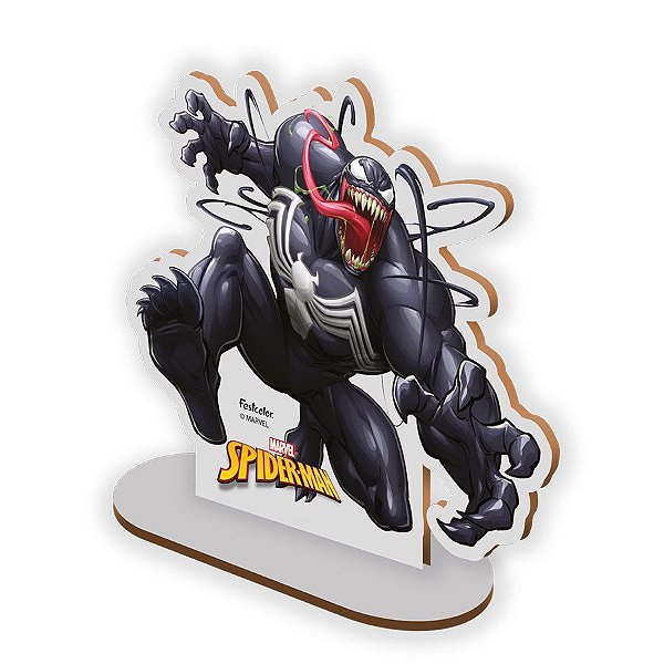 Enfeite de Mesa Venom (Homem-Aranha) em MDF - 1 unidade - Festcolor - Rizzo
