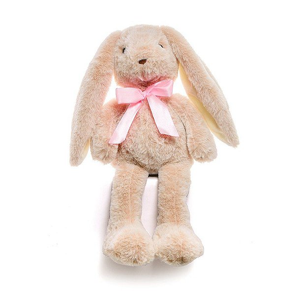 Coelho Pelúcia de Páscoa Rosa Tamanho M - 1 unidade - Cromus -