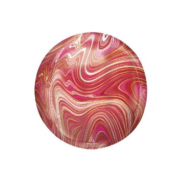 Balão Metalizado Vermelho - 16'' (40cm) - 1 unidade - Cromus - Rizzo.