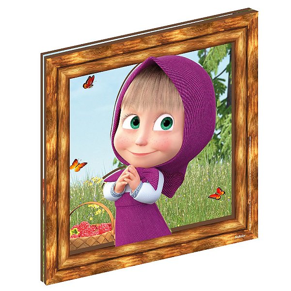 Quadro Decorativo MDF Masha Individual - 1 Unidade - Fastcolor - Rizzo.