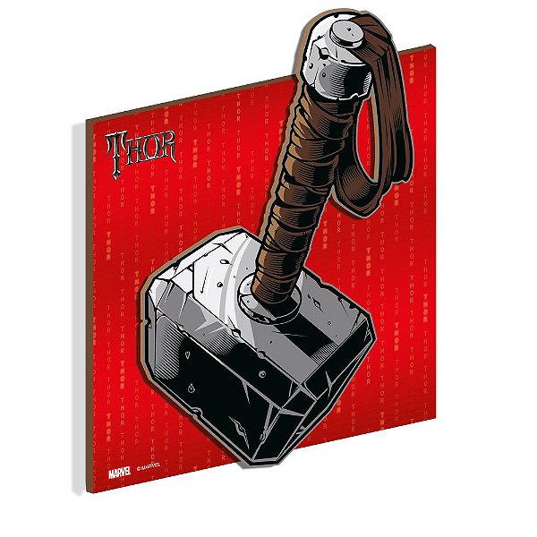 Quadro Decorativo MDF Thor Avengers - 1 Unidade - Festcolor - Rizzo.