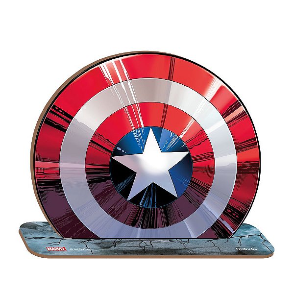 Personagem MDF M Escudo Capitão América - 1 Unidade - Festcolor - Rizzo