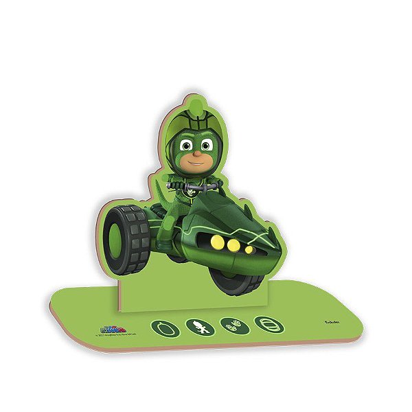 Personagem em MDF Decoração de Mesa de Festa - Lagartixo PJ Masks - 1 unidade - Festcolor - Rizzo