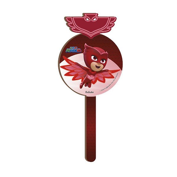 Pick MDF Decorativo - Corujita PJ Masks - 1 unidade - Festcolor - Rizzo