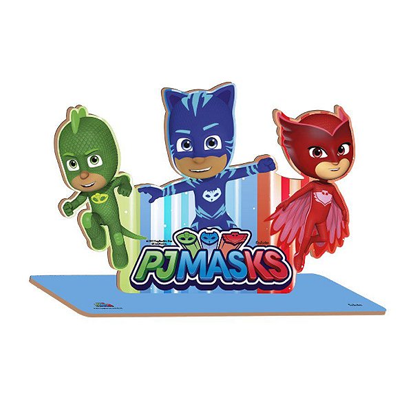 Personagens em MDF Decoração de Mesa de Festa Grande - PJ Masks - 1 unidade - Festcolor - Rizzo
