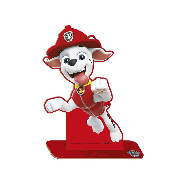 Personagem MDF M Marshal Patrulha Canina - 1 Unidade - Festcolor - Rizzo
