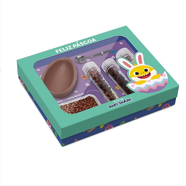 Kit Confeiteiro Baby Shark 150g - 1 Unidade - Cromus