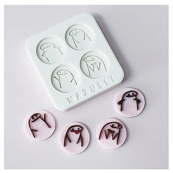 Molde de Silicone Flork Meme Miniaturas - 1 Unidade - Mazulli - Rizzo Balões
