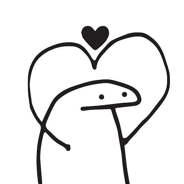 Transfer Flork Meme - Apaixonado - 01 unidade - Rizzo