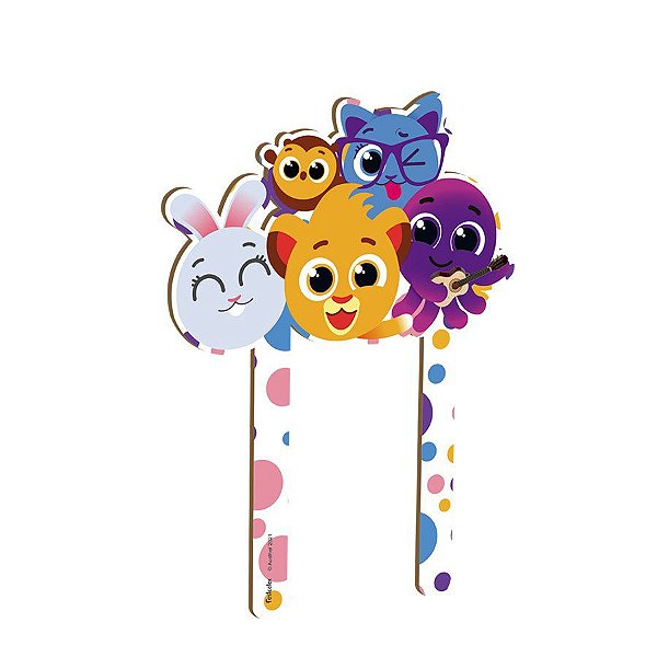 Topo Para Bolo MDF Bolofofos - 1 unidade - Festcolor - Rizzo.