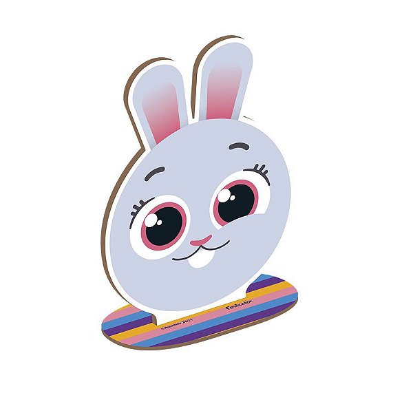 Personagem MDF P Bunny Bolofofos - 1 unidade - Festcolor - Rizzo.