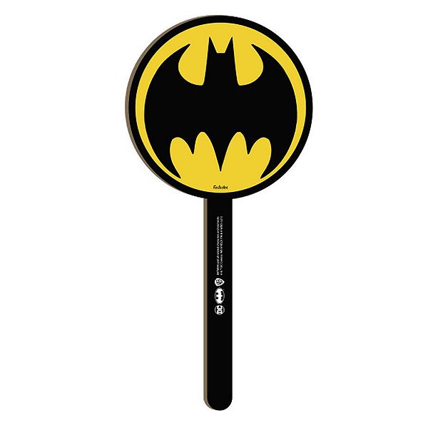 Pick Decorativo Logo Redondo MDF Batman Geek - 1 Unidade - Festcolor - Rizzo