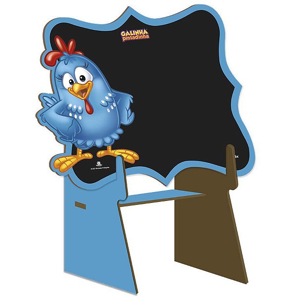 Lousa Decorada P MDF Galinha Pintadinha - 1 Unidade - Festcolor - Rizzo