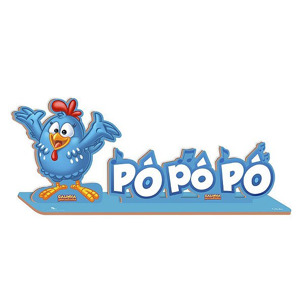 Enfeite de Mesa MDF Galinha Pintadinha - 1 Unidade - Festcolor - Rizzo