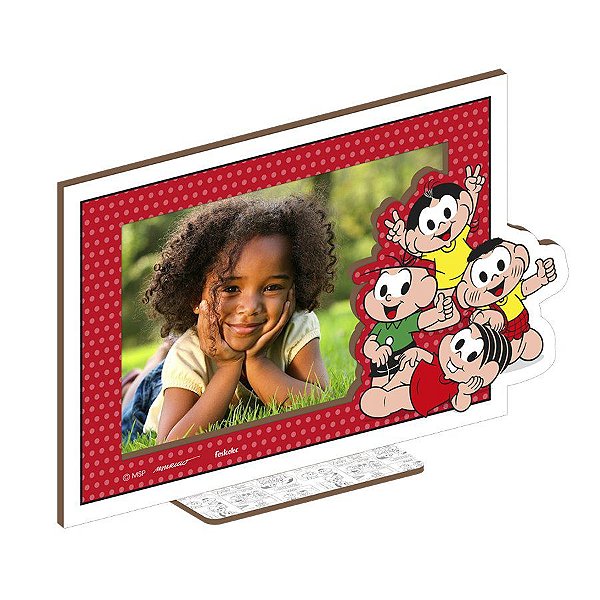 Porta Foto MDF Turma da Mônica - 1 Unidade - Festcolor - Rizzo