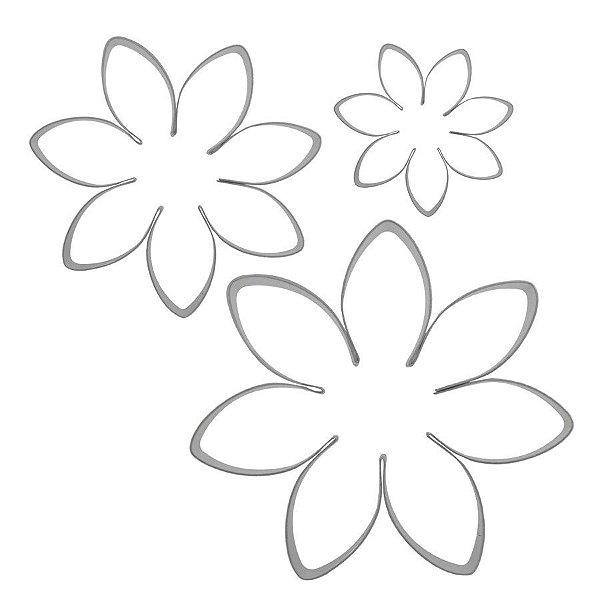 Kit Cortadores Flores Margaridas - 1 Unidade - RR Cortadores - Rizzo Balões