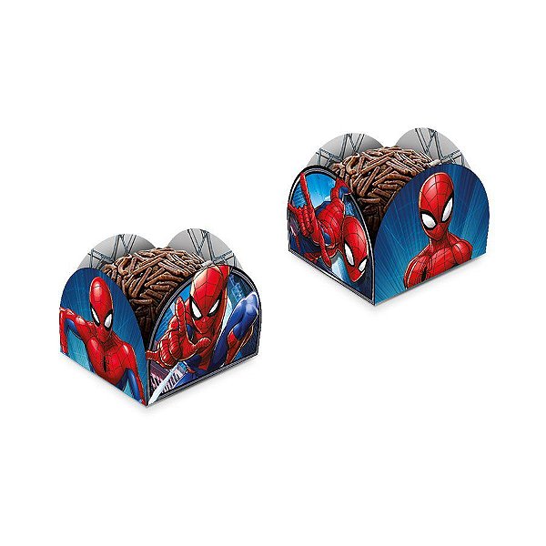Porta Forminha para Doces Festa Homem Aranha - 50 unidades - Regina Festas - Rizzo
