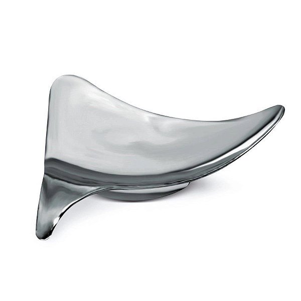 Mini Cumbuca Triangular Descartável de Luxo Prata - 24 unidades - Rizzo
