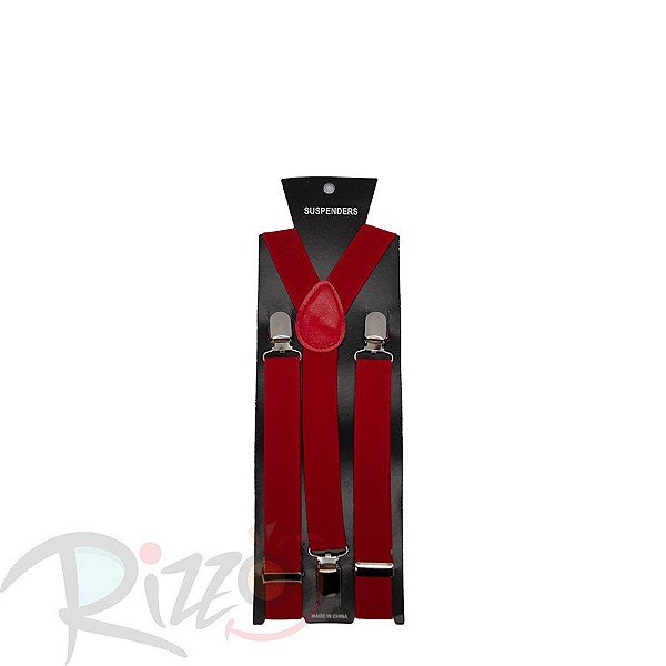 Adereço de Carnaval - Suspensório - Vermelho - Mod:6975 - 01 unidade - Rizzo
