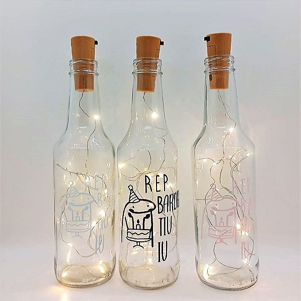 Garrafa com Rolha Led - Rep Bardei - Flork - 01 unidade - Rizzo