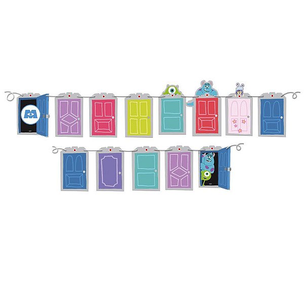 Faixa Decorativa Festa Monstros SA - 1 unidade - Festcolor - Rizzo