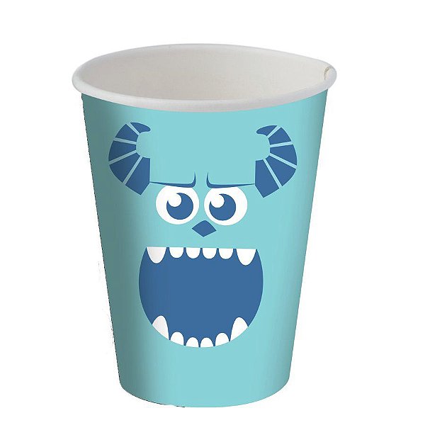 Copo de Papel Festa Monstros SA - 200ml - 8 unidades - Festcolor - Rizzo