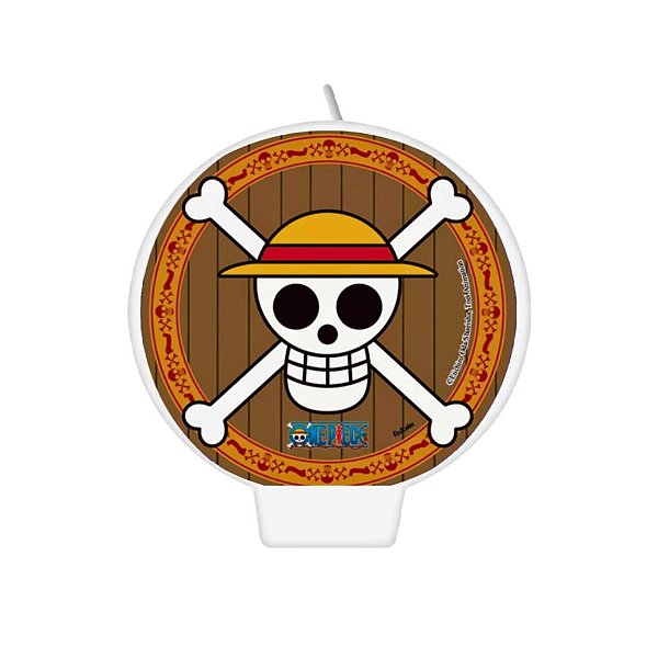 Vela Decorativa Temática Festa One Piece - 1 unidade - Festcolor - Rizzo