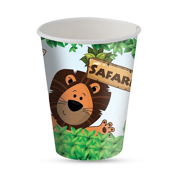 Copo de Papel Festa Safari - 200 mL - 8 unidades - FestColor - Rizzo