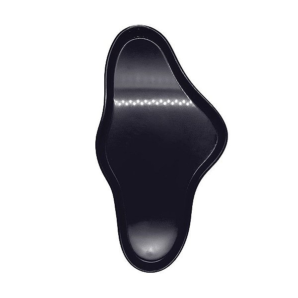 Bandeja Orgânica  - 25x13,5 cm -   Preto - 1 unidade - Só Boleiras - Rizzo