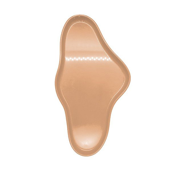Bandeja Orgânica  - 25x13,5 cm -   Nude - 1 unidade - Só Boleiras - Rizzo