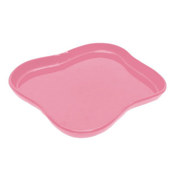 Bandeja Orgânica  - 18x14,5 cm -   Rosa - 1 unidade - Só Boleiras - Rizzo