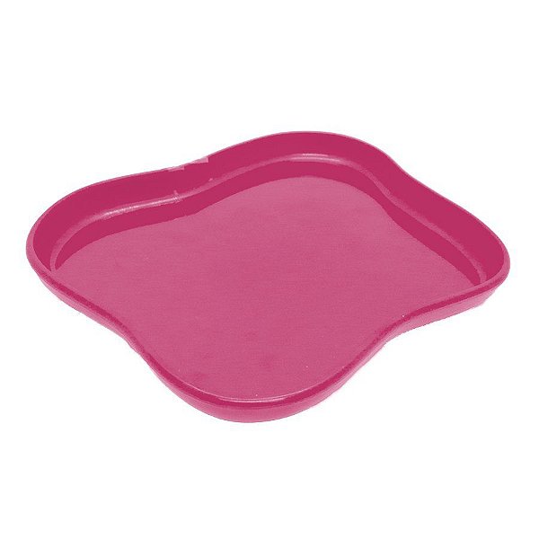 Bandeja Orgânica  - 18x14,5 cm -   Pink - 1 unidade - Só Boleiras - Rizzo