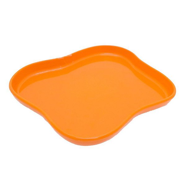 Bandeja Orgânica  - 18x14,5 cm -   Laranja - 1 unidade - Só Boleiras - Rizzo