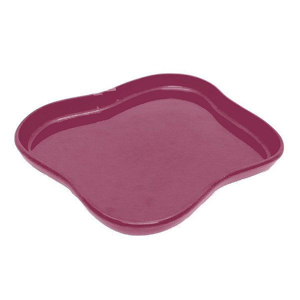 Bandeja Orgânica - 18x14,5 cm - Fúcsia - 1 unidade - Só Boleiras - Rizzo