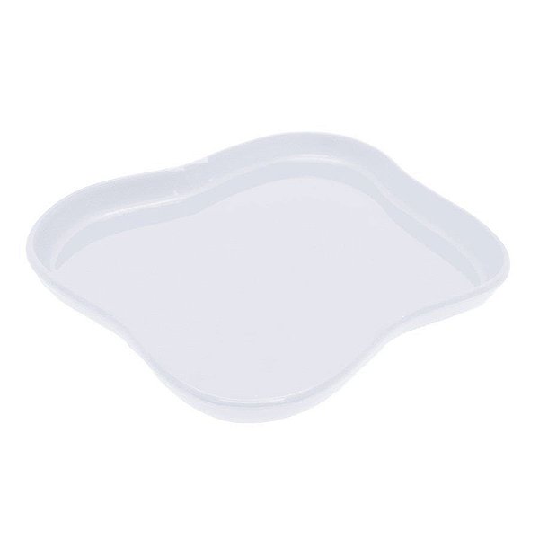 Bandeja Orgânica  - 18x14,5 cm -   Branco - 1 unidade - Só Boleiras - Rizzo