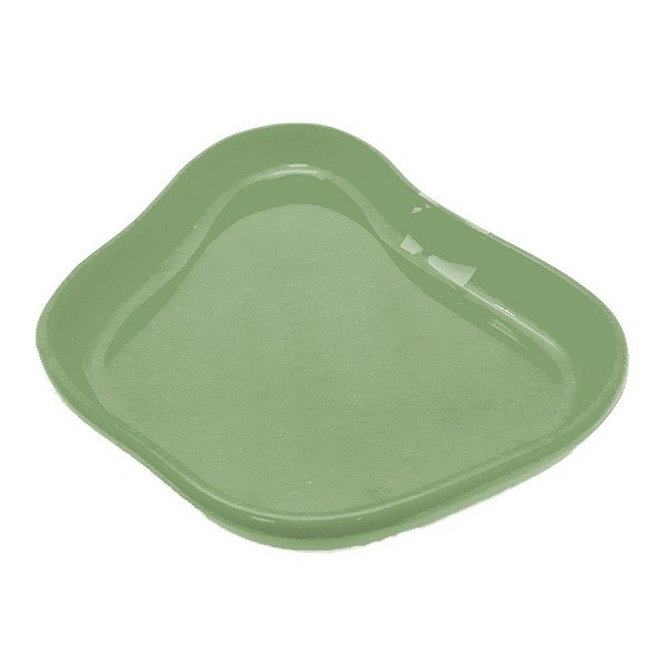 Bandeja Orgânica  - 13x10cm -  Verde Menta - 1 unidade - Só Boleiras - Rizzo